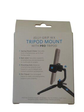 Square Jellyfish Jelly Grip WX Tripod Mount with Pro Tripod, NIB